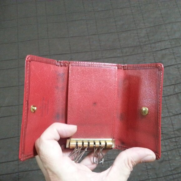 Vintage LV Louis Vuitton Epe Leather Key Holder Case ed Unisex Men's Women's - Picture 4 of 15